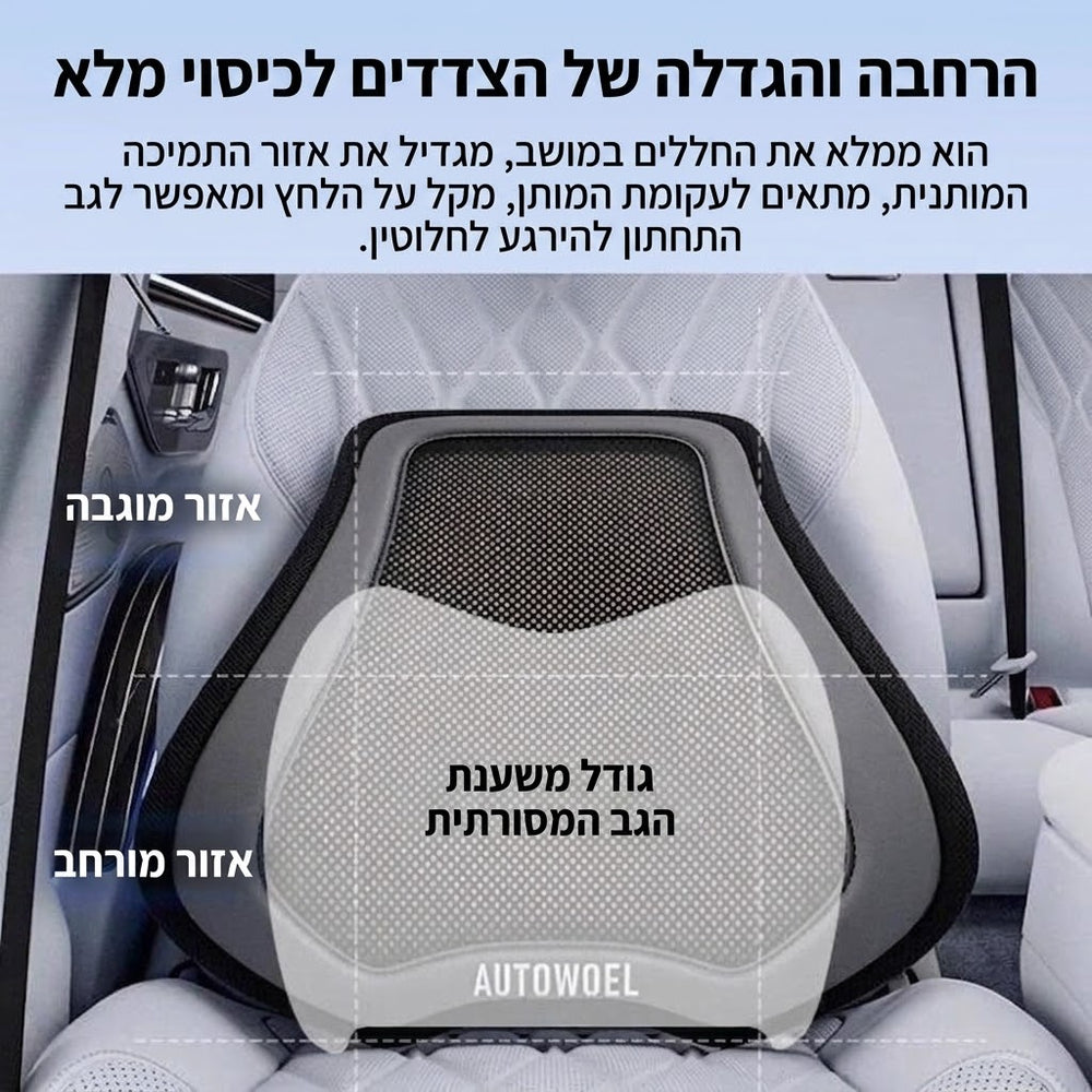 תומך גב מאוורר