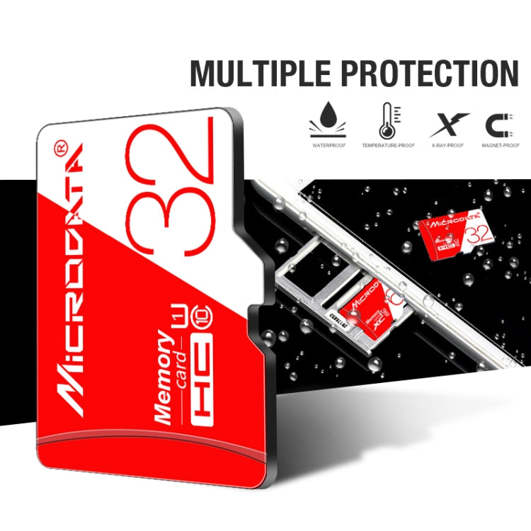 MICRODATA 16GB High Speed U1 Red and White TF Memory Card, 16GB