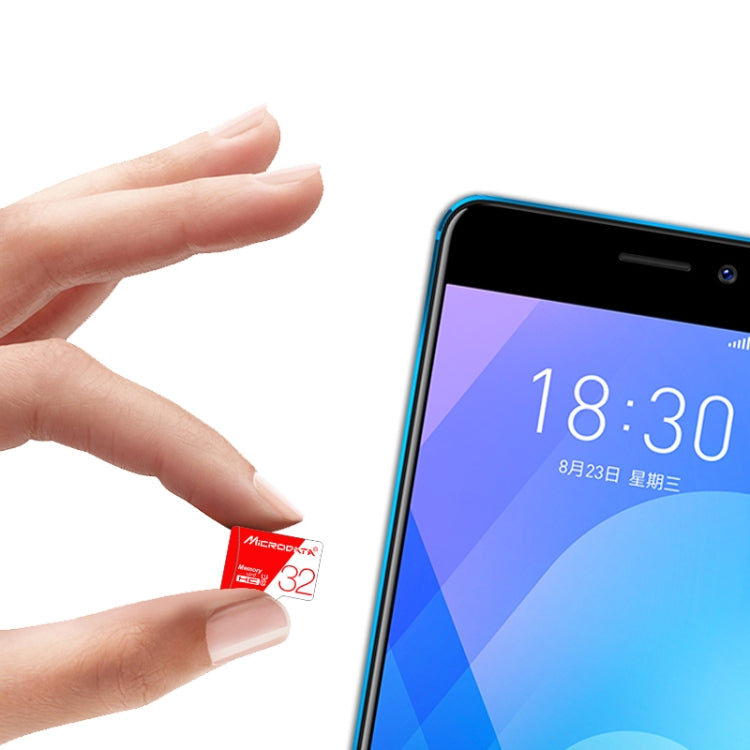 MICRODATA 16GB High Speed U1 Red and White TF Memory Card, 16GB