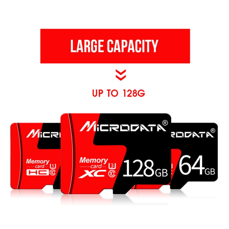 MICRODATA 32GB U1 Red and Black TF Memory Card, 32GB