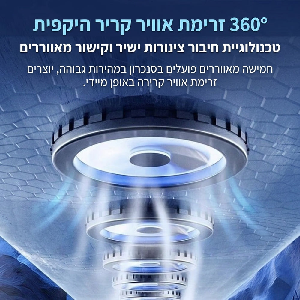 תומך גב מאוורר