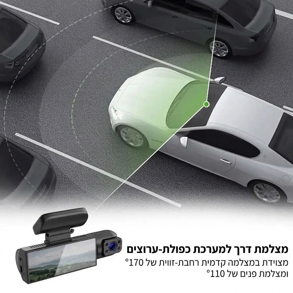 מצלמת דרך כפולה 1080P עם מסך מגע